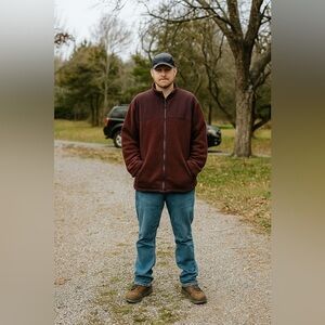 Goodfellas Large Men's Burgundy Jacket